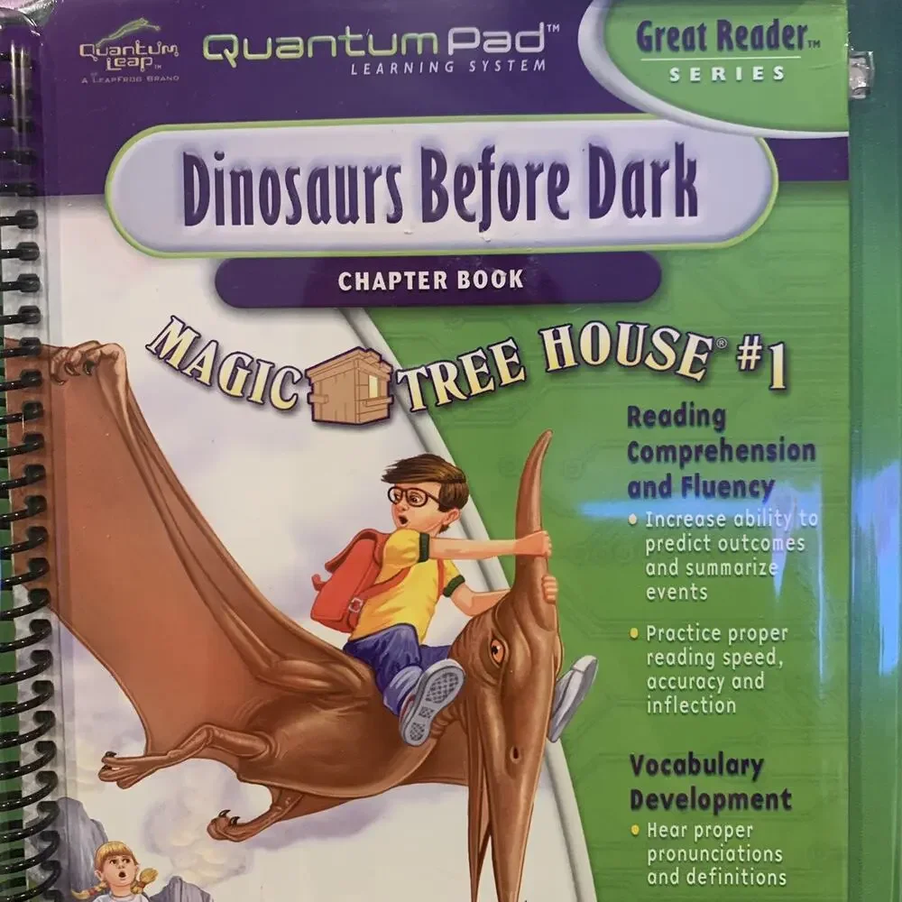 NEW Quantum Leap Pad Leapfrog Dinosaurs Before Dark Book & Cartridge Homeschool